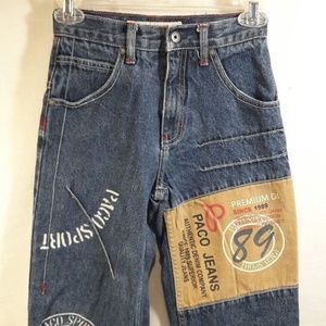 Boys Paco Jeans Denim Graphics  Pocket Skater